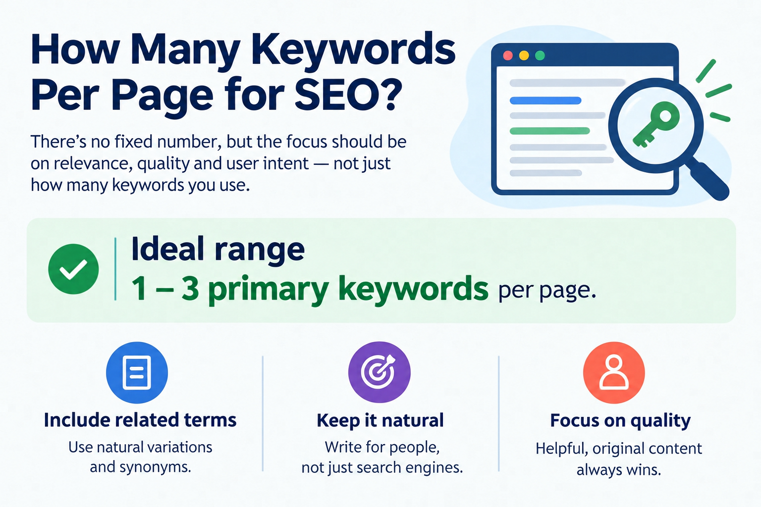 How Many Keywords Per Page for SEO? A Simple Answer for 2026